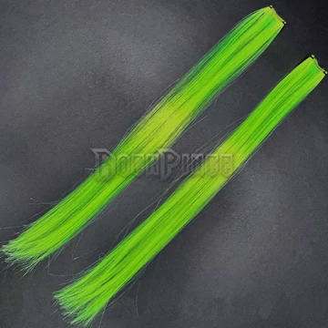 FLUORESCENT GREEN - póthaj (pár) CYBER-GREEN-HAIRSTRIPES