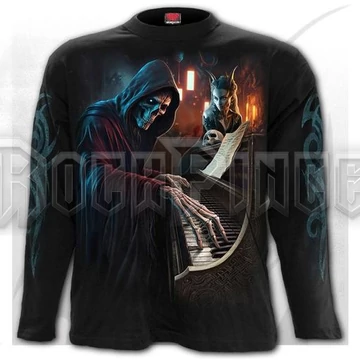 MIDNIGHT BLUES - Longsleeve T-Shirt Black - T222M301