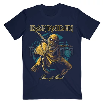 Iron Maiden - Piece of Mind Gold Eddie - Unisex Póló - IMTEE166MN