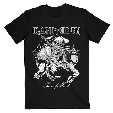 Iron Maiden - Piece of Mind Mono Eddie - Unisex Póló - IMTEE165MB