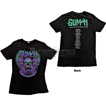 Sum 41 - Order In Decline Tour 2020 Purple Skull - unisex póló - SUMTS07MB