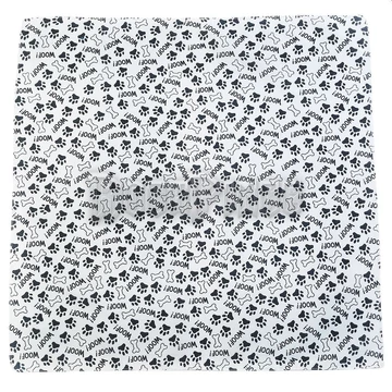 Dog Paw Prints &amp; Bones - kendő/bandana