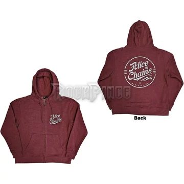 Alice In Chains - Circle Emblem - unisex cipzáras kapucnis pulóver - AICZHD13MM