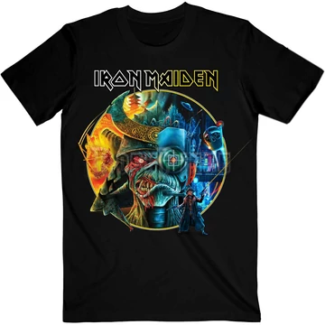 Iron Maiden - The Future Past Tour '23 Circle Art - Unisex Póló - IMTEE169MB