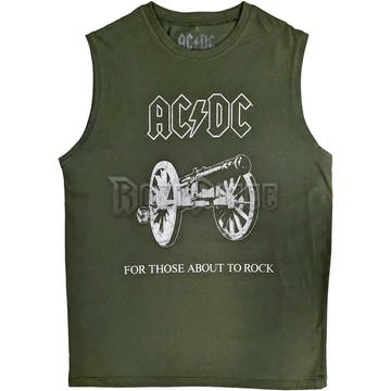 AC/DC - About To Rock - Unisex Ujjatlan Póló - ACDCTANK06MGR