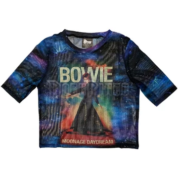 David Bowie - Moonage 11 Fade - női crop top - BOWMCT49LBL
