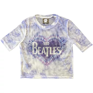 The Beatles - Heart &amp; Drop T Logo - női crop top - BEATMCT559LW