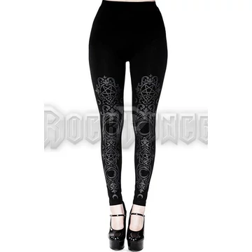 Black gothic Baroque Leggings