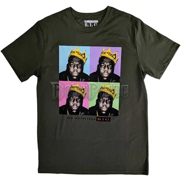 Biggie Smalls - Crown Pop Art - Unisex Póló - BIGTS28MGR