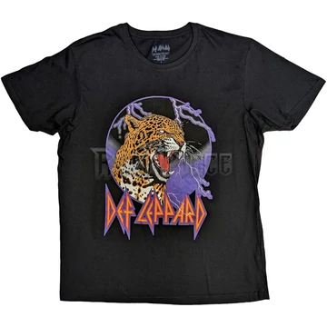 Def Leppard - Lightning Leopard - Unisex Póló - DEFLTS29MB