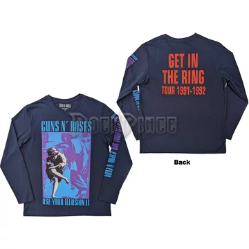 Guns N&#039; Roses - Get In The Ring Tour &#039;91-&#039;92 - unisex hosszú ujjú póló - GNRLST149MN