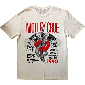 Mötley Crüe - Dr. Feelgood Japanese Tour &#039;90 - unisex póló - MOTTEE53MNAT