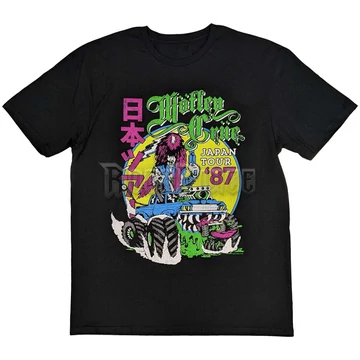 Mötley Crüe - Girls Girls Girls Japanese Tour &#039;87 - unisex póló - MOTTEE52MB