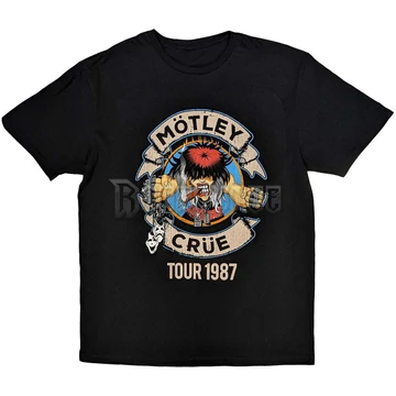 Mötley Crüe - Girls Girls Girls Tour &#039;87 - unisex póló - MOTTEE51MB - TDM