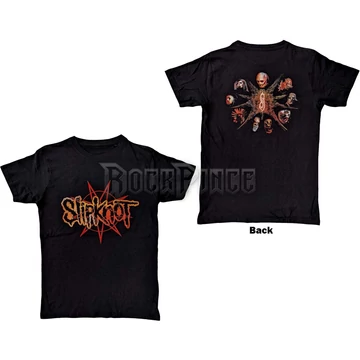Slipknot - The End, So Far Pentagram Heads - Unisex Póló - SKTS106MB