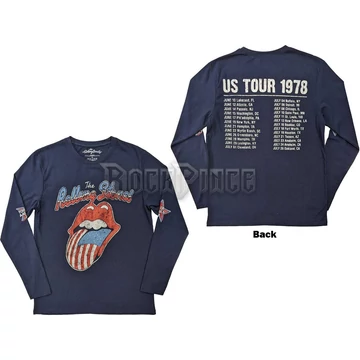 The Rolling Stones - US Tour &#039;78 - unisex hosszú ujjú póló - RSLST116MN