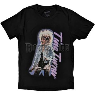 Tina Turner - Vertical Logo - Unisex Póló - TINTS02MB