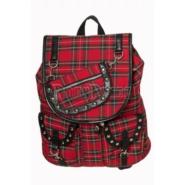 YAMY BACKPACK - HÁTIZSÁK - Red Tartan - BG7152