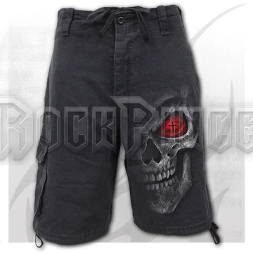 DEATH STARE - Vintage Cargo Shorts Black - D118M701