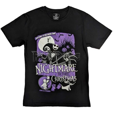 The Nightmare Before Christmas - Welcome To Halloween Town - Unisex Póló - TNBCTS49MB