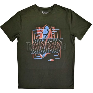 Shakira - Squares and Logo - Unisex Póló - SHAKTS01MGR