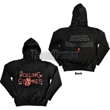 The Rolling Stones - Hackney Diamonds Glass Logo - unisex kapucnis pulóver - RSHD231MB