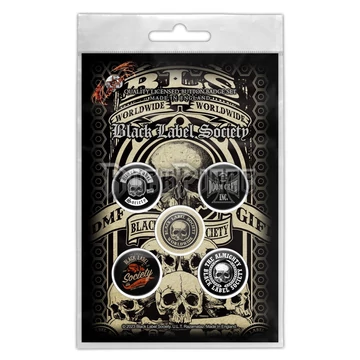 BLACK LABEL SOCIETY - WORLDWIDE - 5 db-os kitűző szett - BB103