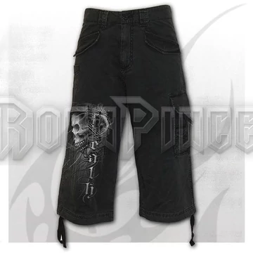 DEATH FOREVER - Vintage Cargo Shorts 3/4 Long Black - E036M705