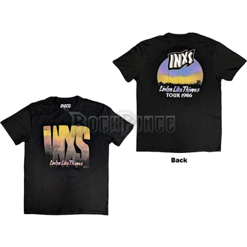 INXS - Listen Like Thieves Tour - Unisex Póló - INXSTS02MB