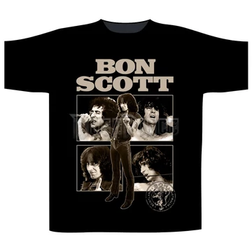 BON SCOTT - COLLAGE - unisex póló - ST2632