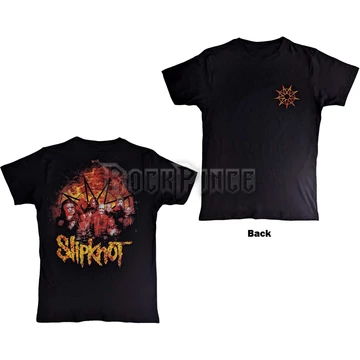 Slipknot - The End, So Far Flame Logo - Unisex Póló - SKTS105MB