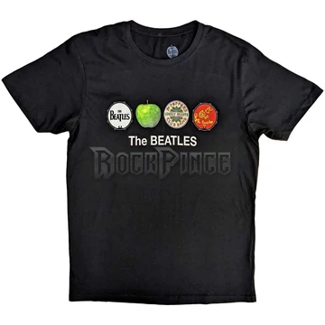 The Beatles - Apple &amp; Drums - Unisex Póló - BEATTEE571MB