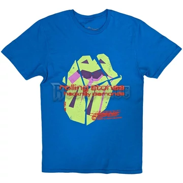 The Rolling Stones - Hackney Diamonds Neon Tongue - unisex póló - RSTS240MBL