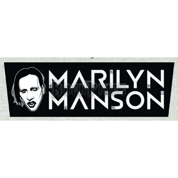 MARILYN MANSON - Superstrip Back Patch - HÁTFELVARRÓ - 27 x 8,5 cm