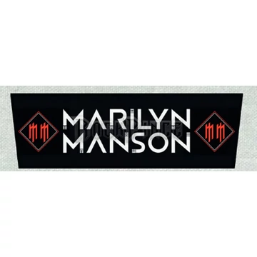 MARILYN MANSON - LOGO - Superstrip Back Patch - HÁTFELVARRÓ - 27 x 8,5 cm