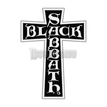 BLACK SABBATH - CROSS LOGO CUT OUT - kisfelvarró - SPR3277