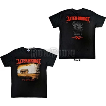 Alter Bridge - Fortress 2014 Tour Dates - Unisex Póló - ABTS03MB