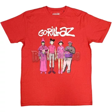Gorillaz - Cracker Island Standing Group - Unisex Póló - GORTS20MR
