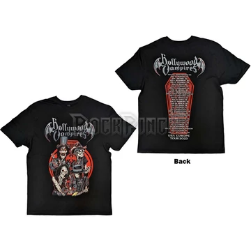 Hollywood Vampires - Caricatures - Unisex Póló - HVTS08MB