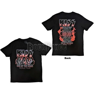 KISS - End Of The Road Tour Red - Unisex Póló - KISSTS53MB