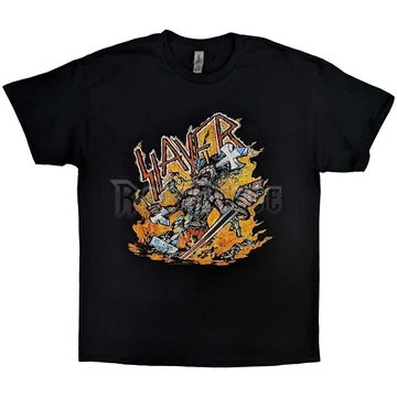 Slayer - Cartoon Flames - Unisex Póló - SLAYTEE81MB