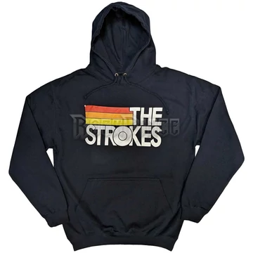 The Strokes - Logo &amp; Stripes - unisex kapucnis pulóver - STROKHD09MN