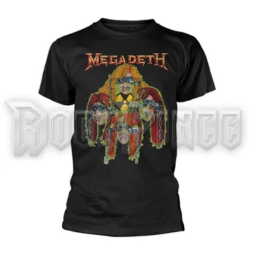 MEGADETH - NUCLEAR GLOW HEADS - unisex póló - PH13343