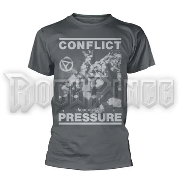 CONFLICT - INCREASE THE PRESSURE (GREY) - unisex póló - PH13356