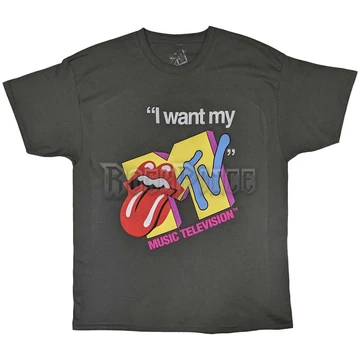 MTV - Rolling Stones I Want My MTV - Unisex Póló - MTVTS04MC