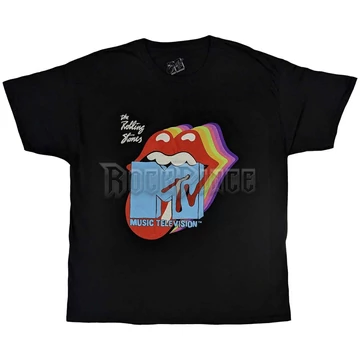 MTV - Rolling Stones Rainbow Shadow Tongue - unisex póló - MTVTS03MB