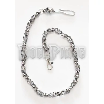 SKULL WALLET CHAIN WITH HOOK