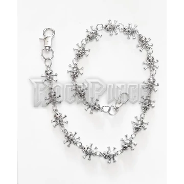 DEATH'S HEAD ROW PURSE CHAIN