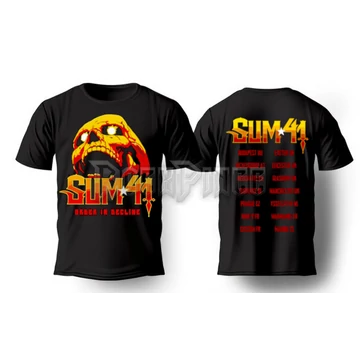 Sum 41 - Order In Decline Tour 2020 Skull - unisex póló - SUMTS08MB