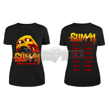 Sum 41 - Order In Decline Tour 2020 Candle Skull - női póló - SUMTS09MB